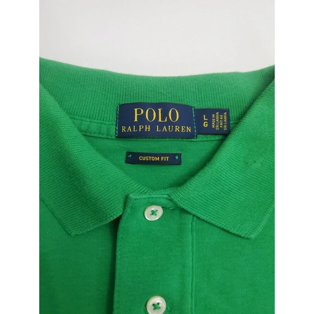 Polo‎ By Ralph Lauren Men's Short Sleeve Polo Shirt, Green, Large